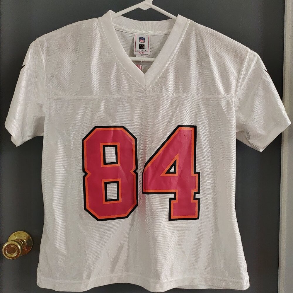 Tampa Bay Buccaneers Women's Large Jersey White #84 Joey Galloway Replica NWT